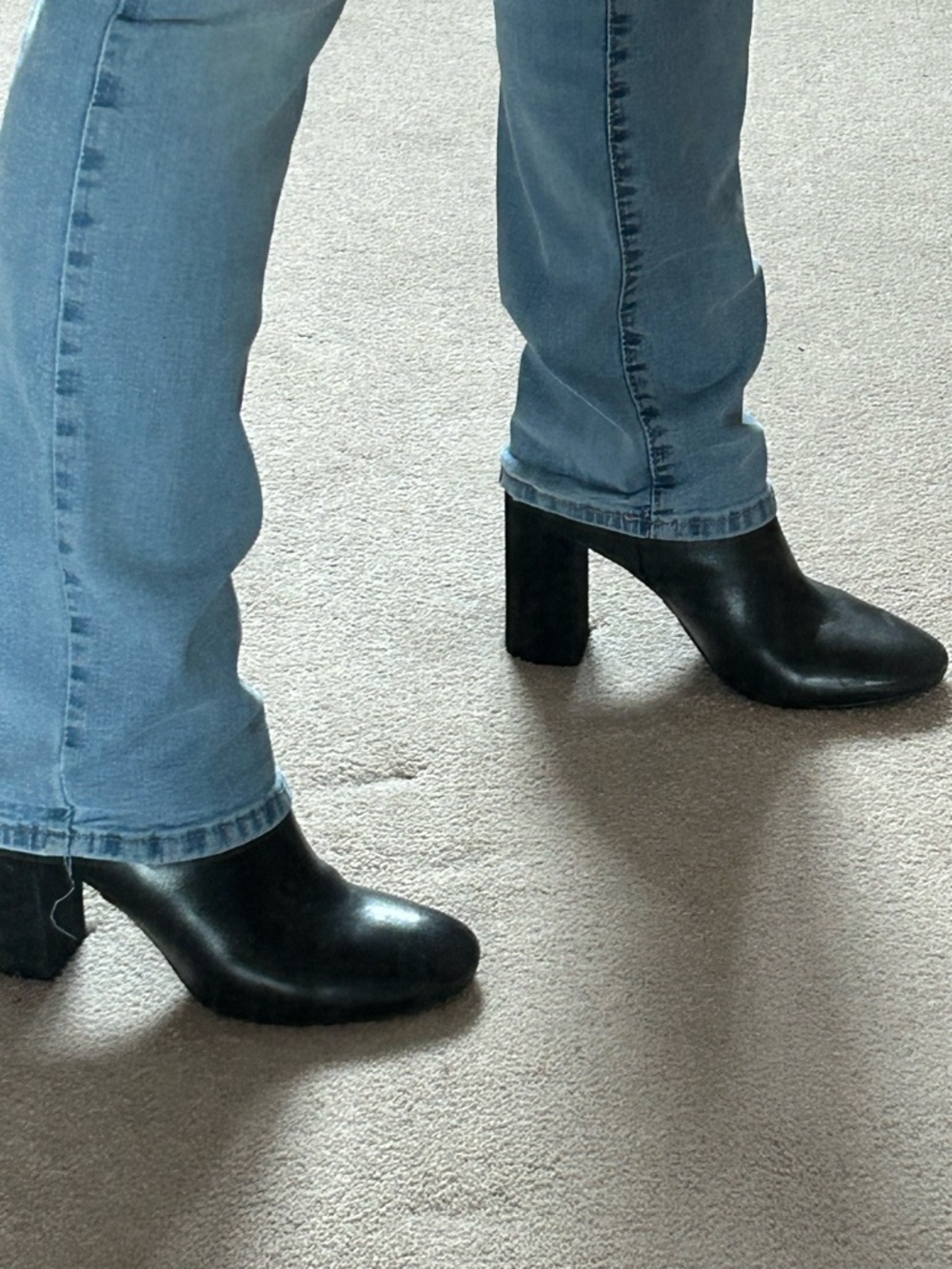 Geox Women's Black Leather and Suede Ankle Boots